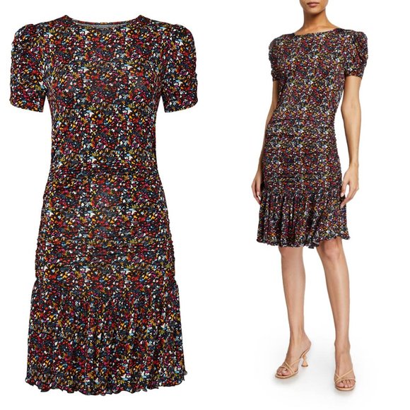 Tanya Taylor Effie Printed Jersey Dress - Picture 1 of 12